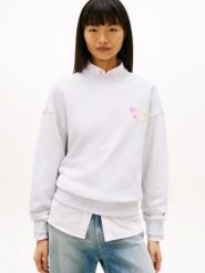 Tommy Jeans Bluza Kobiety Bawełna (100%) szary, S. Szare bluzy Tommy Jeans, s, bez wzorów, z bawełny, bez kaptura. Za 279.95 zł.