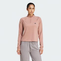 Bluza Train Essentials Minimal Branding 1/4-Zip. Czarne bluzy Adidas, s, bez wzorów, z materiału, bez kaptura. W wyprzedaży za 99.50 zł.