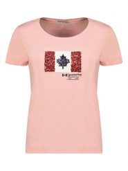 Canadian Peak Koszulka "Jermioneak" w kolorze jasnoróżowym rozmiar: XXL. Różowe bluzki Canadian Peak, xxl, bez wzorów, z bawełny, bez kołnierzyka, bez ramiączek. Za 48.28 zł.