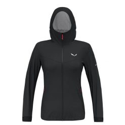 Kurtka Sportowa Damska Salewa Puez 2.5L Ptx. Czarne kurtki sportowe Salewa, l, bez wzorów, bez kaptura, trekkingowe. Za 574.99 zł.