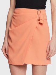 Silvian Heach Spódnica mini GPP23356MG Pomarańczowy Regular Fit. Brązowe spódnice Silvian Heach, bez wzorów, z syntetyku, mini. Za 279.99 zł.