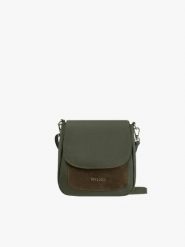 Mała oliwkowa torebka. Zielone torebki klasyczne Brawo sp. z o.o., bez wzorów, ze skóry, małe, bez dodatków. Za 249.99 zł.