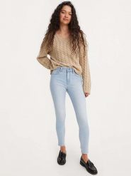 Levi's Dżinsy "721" - Skinny fit - w kolorze błękitnym rozmiar: W25/L30. Niebieskie jeansy Levi's®, l, z aplikacjami, z podwyższonym stanem. Za 193.70 zł.