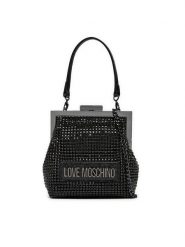 LOVE MOSCHINO Torebka JC4043PP1LLP100A Czarny. Czarne torebki klasyczne Love Moschino, bez wzorów, z tworzywa sztucznego, bez dodatków. Za 489.99 zł.