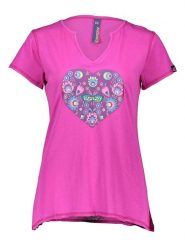 Crazy Koszulka w kolorze różowym rozmiar: M. Różowe bluzki Crazy, m, bez wzorów, bez kołnierzyka, bez ramiączek. Za 96.37 zł.