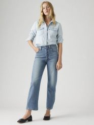 Levi's Dżinsy - Straight fit - w kolorze niebieskim rozmiar: W27/L31. Niebieskie jeansy Levi's®, l, z aplikacjami, z podwyższonym stanem. Za 205.93 zł.