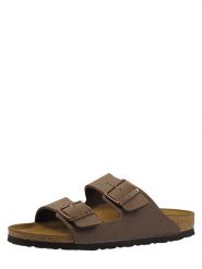 Birkenstock Klapki "Arizona" w kolorze brązowym rozmiar: 39. Brązowe klapki Birkenstock, bez wzorów, z otwartym noskiem, bez obcasa. Za 373.35 zł.