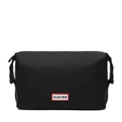 Kosmetyczka Hunter. Czarne kufry i kosmetyczki Hunter, bez wzorów, z materiału, bez dodatków. Za 79.99 zł.