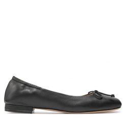 Baleriny BOSS. Czarne baleriny Boss, bez wzorów, bez obcasa. Za 579.99 zł.