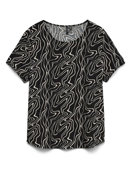 Vero Moda Bluzka w kolorze czarnym rozmiar: XS. Czarne bluzki Vero Moda, xs, bez wzorów, z wiskozy, bez kołnierzyka, bez ramiączek. Za 64.95 zł.