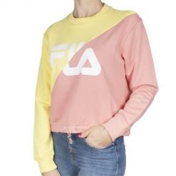 Bluza sportowa damska Fila 687491A473. Żółte bluzy Fila, xs, bez wzorów, bez kaptura. Za 129.00 zł.