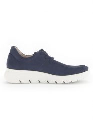 Gabor Skórzane sneakersy w kolorze granatowym rozmiar: 37,5. Niebieskie trampki Gabor, bez wzorów, ze skóry, bez zapięcia. Za 281.76 zł.