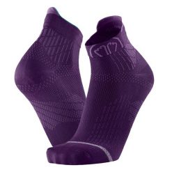 Skarpety do biegania dla kobiety Sidas Run Anatomic Ankle Lady wysokosc kostki. Fioletowe skarpety SIDAS, bez wzorów, z elastanu. Za 79.00 zł.