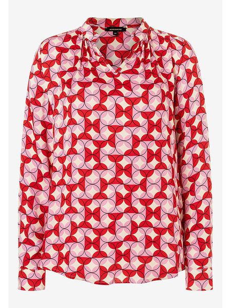 More & More Bluzka w kolorze jasnoróżowo-czerwonym rozmiar: 36. Brązowe bluzki More & More, s, bez wzorów, z wiskozy, klasyczne, bez kołnierzyka, bez ramiączek. Za 118.84 zł.