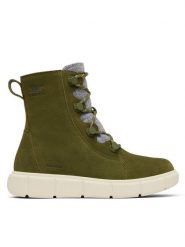 Sorel Botki Explorer™ III Joan Wp 2077951355 Zielony. Zielone botki Sorel, bez wzorów, ze skóry, bez obcasa, na płaskiej podeszwie, bez zapięcia. Za 679.99 zł.