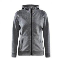 Bluza sportowa damska Craft Core Soul Full Zip. Szare bluzy Craft, xs, bez wzorów, z kapturem. W wyprzedaży za 275.95 zł.