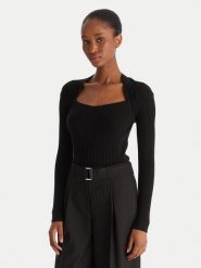 ACCESS FASHION Sweter 54-8048 Czarny Slim Fit. Czarne swetry ACCESS FASHION, l, bez wzorów, z syntetyku, bez ramiączek. Za 259.99 zł.