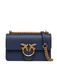 PINKO Torebka Love One Mini Dc AI 25-26 PLTT 100074 A0F1 Granatowy. Niebieskie listonoszki Pinko, bez wzorów, ze skóry, bez dodatków. Za 1,239.00 zł.