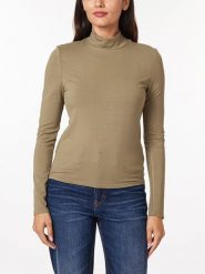 Scotch & Soda Koszulka w kolorze beżowym rozmiar: M. Brązowe bluzki Scotch & Soda, m, bez wzorów, bez kołnierzyka, bez ramiączek. Za 92.42 zł.