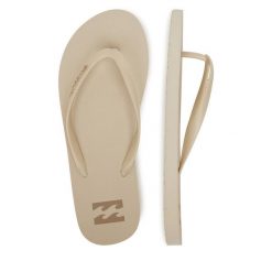 Japonki Billabong. Brązowe klapki Billabong, bez wzorów, bez obcasa. Za 59.99 zł.