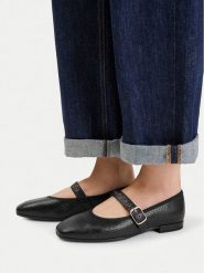 Lasocki Baleriny CEO-RST-ROMI-96 Czarny. Czarne baleriny Lasocki, bez wzorów, ze skóry, bez obcasa. Za 199.99 zł.