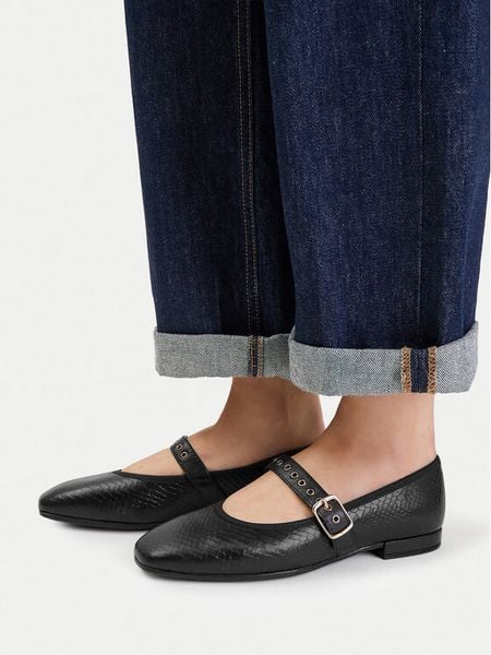 Lasocki Baleriny CEO-RST-ROMI-96 Czarny. Czarne baleriny Lasocki, bez wzorów, ze skóry, bez obcasa. Za 199.99 zł.