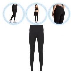 Legginsy damskie Trexo Trexi Leggings. Czarne legginsy TREXO, bez wzorów, na jogę i pilates. Za 69.99 zł.