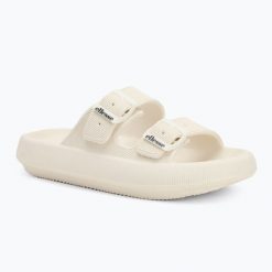 Klapki damskie Ellesse Karly. Brązowe klapki Ellesse, bez wzorów, z materiału, bez obcasa. Za 52.99 zł.