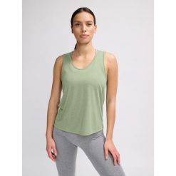 Damski tank top Hummel MT Light Burnout. Szare topy Hummel, bez wzorów, bez kołnierzyka, bez ramiączek. Za 156.00 zł.