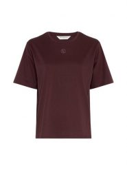 MOSS COPENHAGEN Koszulka "Melea" w kolorze fioletowym rozmiar: M/L. Różowe bluzki Moss Copenhagen, l, bez wzorów, z bawełny, bez kołnierzyka, bez ramiączek. Za 96.83 zł.