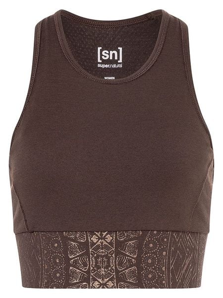 Super.natural Top funkcyjny "Arabesque" w kolorze brązowym rozmiar: M. Brązowe koszulki sportowe super.natural, bez wzorów, z materiału, bez ramiączek. Za 130.99 zł.