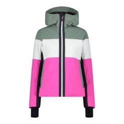 Kurtka narciarska damska z tkaniny skórzanej CMP. Białe kurtki narciarskie CMP, m, bez wzorów, z tkaniny, bez kaptura, narciarskie. Za 813.50 zł.