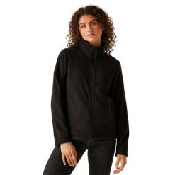 Damska Bluza Polarowa Micro Z Pełnym Zamkiem Błyskawicznym. Czarne bluzy Regatta, na zimę, m, bez wzorów, z polaru, bez kaptura. Za 117.99 zł.