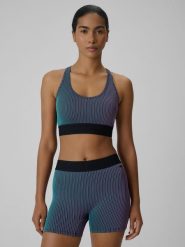 4F Biustonosz treningowy z niskim wsparciem damski - multikolor XL. Bielizna sportowa 4f, xl, bez wzorów, z gumy. Za 119.99 zł.