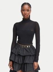 Elisabetta Franchi Body BK-09B-67E2-V320 Czarny Slim Fit. Czarne body Elisabetta Franchi, bez wzorów. Za 1,369.00 zł.