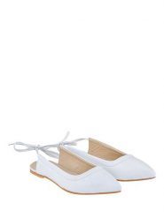 Lizza Shoes Skórzane baleriny w kolorze błękitnym rozmiar: 38. Niebieskie baleriny Lizza Shoes, bez wzorów, ze skóry, bez obcasa. Za 136.13 zł.
