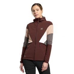 Kurtka softshell damska Maloja W'S GeraniumM. Brązowe kurtki sportowe Maloja, m, bez wzorów, z softshellu, bez kaptura. Za 479.99 zł.
