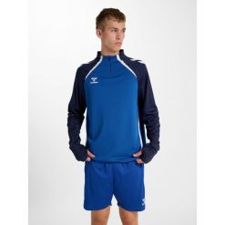 Treningowy top Hummel Lead 2.0. Niebieskie swetry Hummel, bez wzorów, z tkaniny, bez ramiączek. Za 217.50 zł.