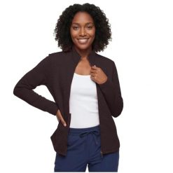 Bluza dresowa sportowa damska The Hoodless Hoodie GoWalk Shine Jacket. Brązowe bluzy sportowe Skechers, s, bez wzorów, z dresówki, bez kaptura. Za 199.99 zł.