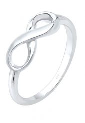 Elli Damski Infinity nieskończoność w srebrze próby 925 Sterling Silver Pierścionki 1 ct. Szare pierścionki Elli, srebrne. Za 198.99 zł.