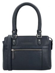 HIDE & STITCHES Skórzana torebka w kolorze granatowym - 35 x 22 x 8 cm rozmiar: onesize. Niebieskie torby na ramię HIDE & STITCHES, bez wzorów, z materiału, przez ramię, bez dodatków. Za 282.99 zł.