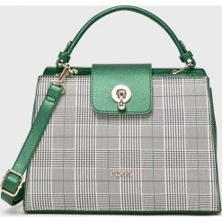 Nobo - Torebka. Zielone torby na ramię Nobo, bez wzorów, z materiału, casualowe, na ramię, małe, z nadrukiem, bez dodatków. W wyprzedaży za 129.90 zł.