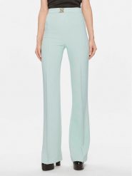Elisabetta Franchi Spodnie materiałowe PA-T15-41E2- PA-T15-41E2 Zielony Regular Fit. Zielone spodnie materiałowe Elisabetta Franchi, bez wzorów, z materiału. Za 639.99 zł.