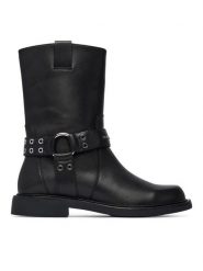 Karl Lagerfeld Jeans Botki Sadie KL47466 Czarny. Czarne botki Karl Lagerfeld Jeans, bez wzorów, z jeansu, bez obcasa, bez zapięcia. Za 1,229.00 zł.