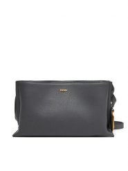 DKNY Torebka R44E1I54 Szary. Szare listonoszki DKNY, bez wzorów, ze skóry, bez dodatków. Za 489.99 zł.