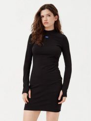 HUGO Sukienka codzienna Nilla 50531138 Czarny Slim Fit. Czarne sukienki Hugo, na co dzień, l, bez wzorów, z bawełny, bez kołnierzyka, bez ramiączek, proste. Za 319.99 zł.