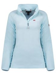 Geographical Norway Bluza polarowa "Tug" w kolorze błękitnym rozmiar: L. Niebieskie bluzy Geographical Norway, l, bez wzorów, z materiału, bez kaptura. Za 70.41 zł.