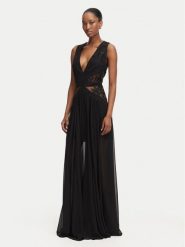 Babylon Sukienka wieczorowa W EL0706 Czarny Regular Fit. Czarne sukienki Babylon, bez wzorów, z poliamidu, wizytowe, bez kołnierzyka, bez ramiączek. Za 2,514.00 zł.