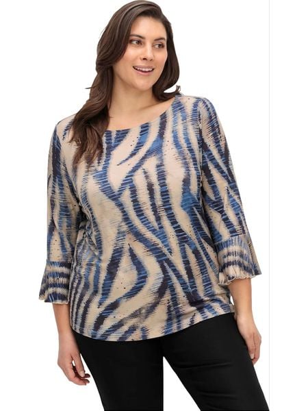 Creation L Bluzka w kolorze beżowym rozmiar: 52. Brązowe bluzki creation L, l, bez wzorów, bez kołnierzyka, bez ramiączek. Za 64.95 zł.