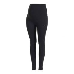 Legginsy ciążowe dla kobiet Joma. Czarne legginsy Joma, l, bez wzorów, z materiału, z podwyższonym stanem, długie. Za 146.50 zł.